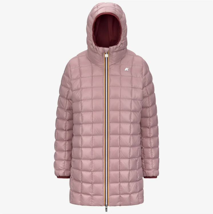 Áo khoác parka lông vũ nữ đảo chiều K-Way