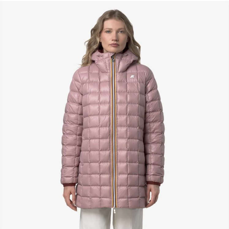 Áo khoác parka lông vũ nữ đảo chiều K-Way