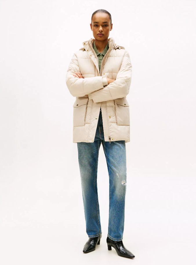 Áo khoác nữ parka trần bông Tommy Hilfiger