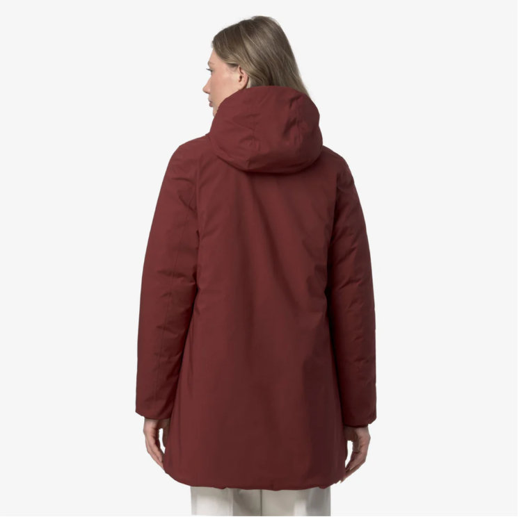 Áo khoác parka lông vũ nữ đảo chiều K-Way