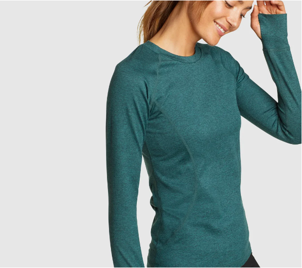 Áo thun cổ tròn tay dài Train Ascent Eddie Bauer