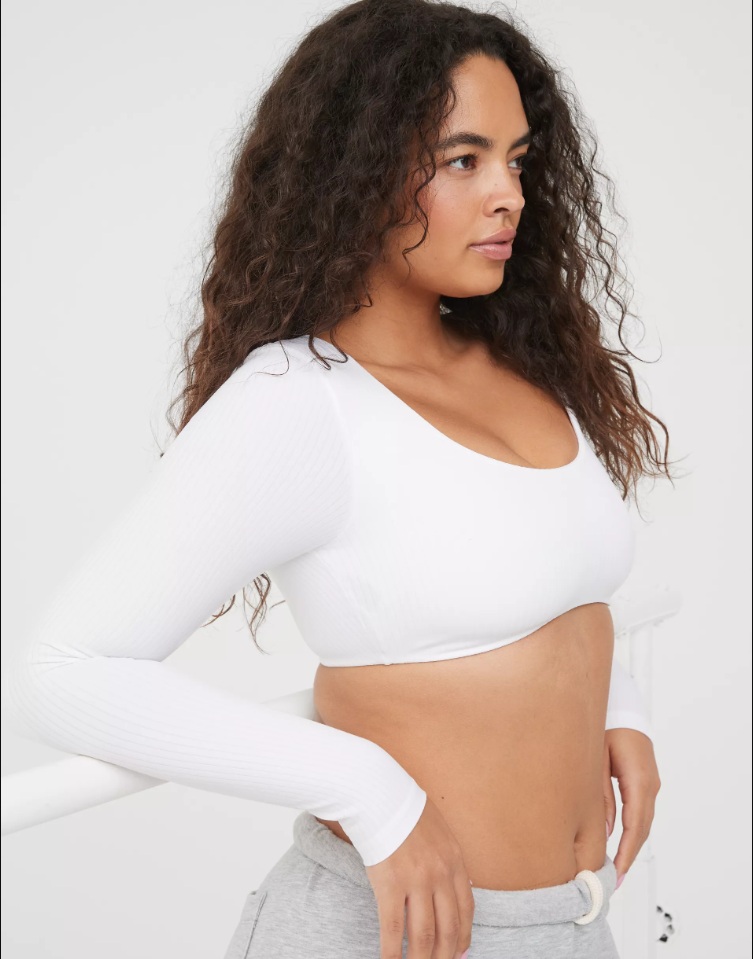 Áo thun dài tay nữ Aerie