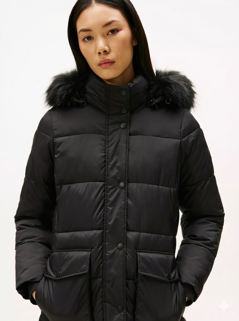 Áo khoác nữ parka trần bông Tommy Hilfiger