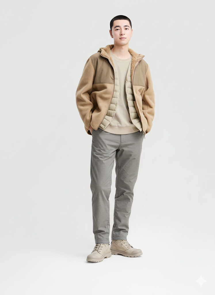 Quần dài nam lót nỉ Lativ