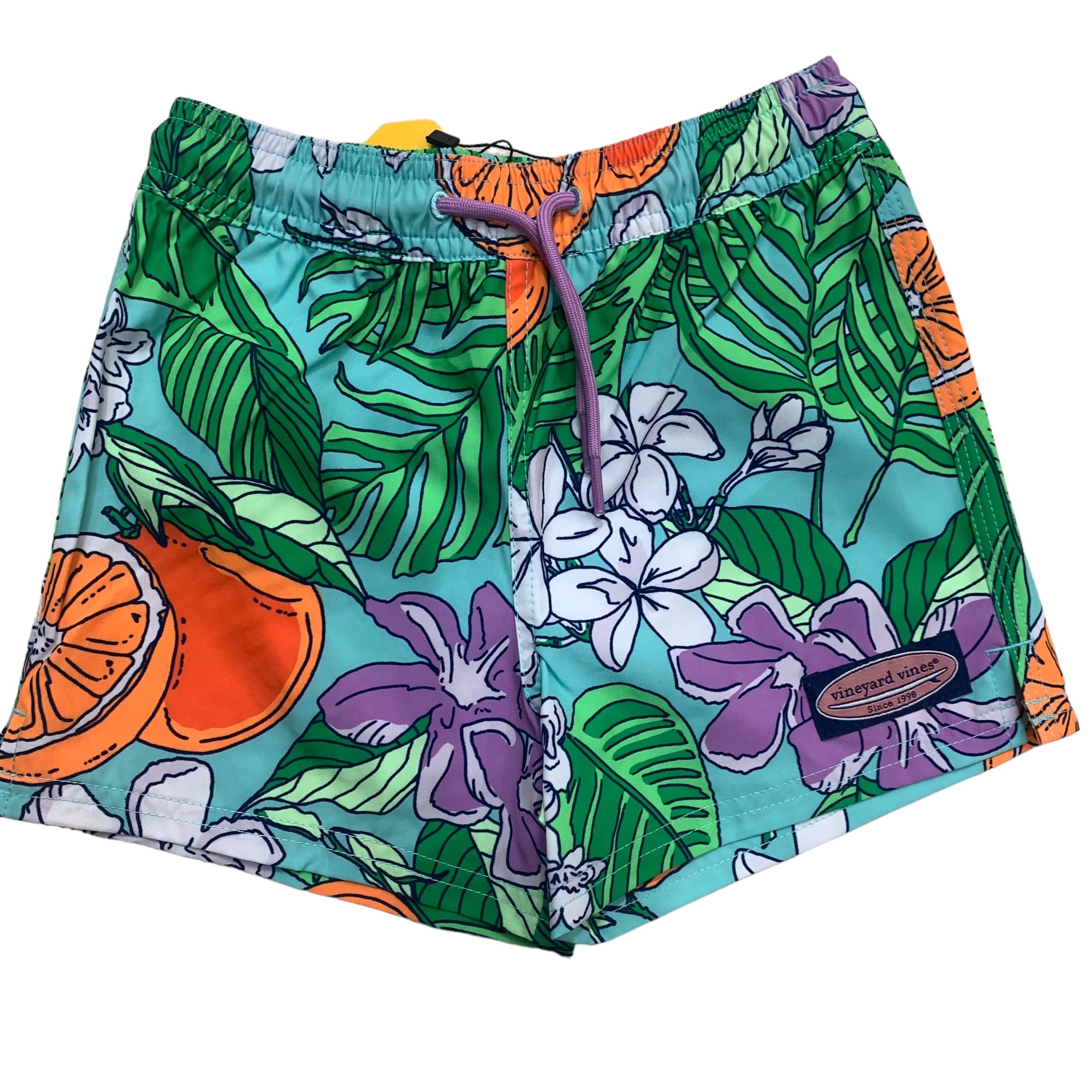 Short biển Kid 7 Inch Printed Chappy Vines