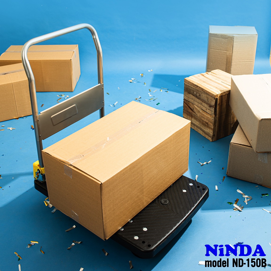 Xe kéo, xe đẩy hàng 4 bánh gấp gọn, giá tốt