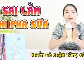 5 SAI LẦM MẸ HAY MẮC PHẢI KHI PHA SỮA CÔNG THỨC KHIẾN CON CHẬM LỚN