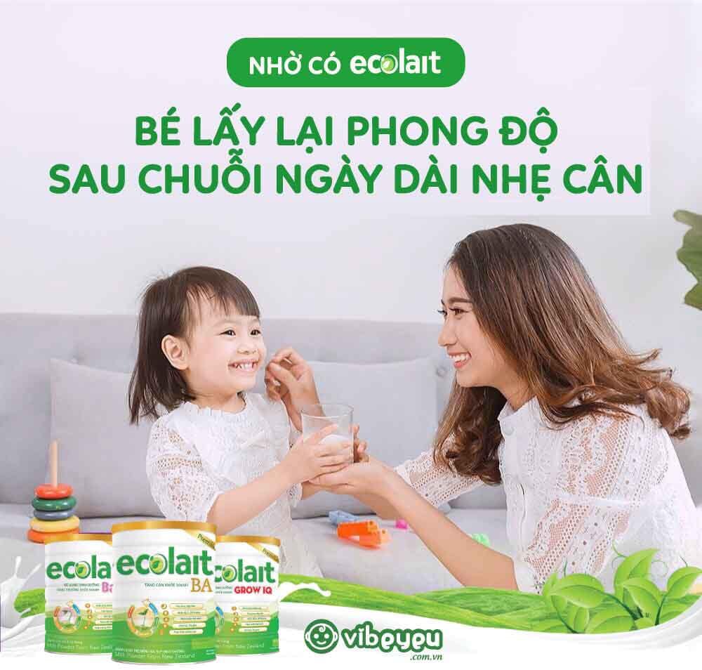 Ecolait thanh mát - hỗ trợ bé tăng cân