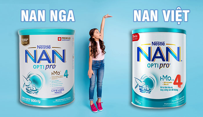 So sánh sữa NAN Nga và sữa NAN Việt loại nào tốt hơn? Mua hàng chuẩn ở đâu?