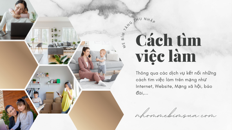 Mách mẹ bỉm các cách tìm việc làm online tại nhà uy tín