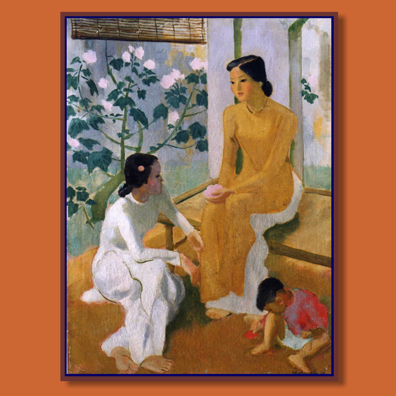 Hai thiếu nữ và em bé