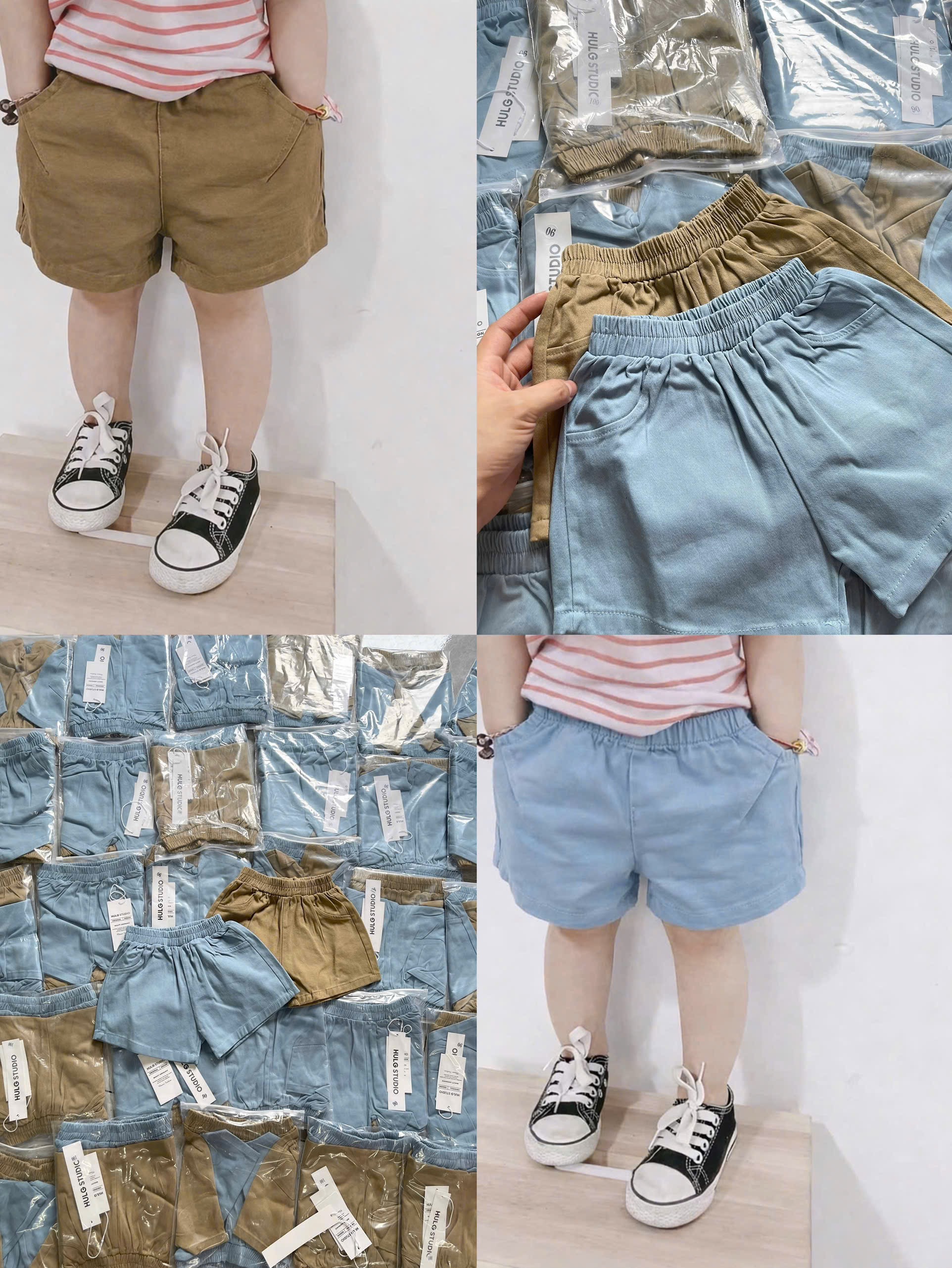 BT925-combo 2 quần  jean cộc cạp chun cho bé