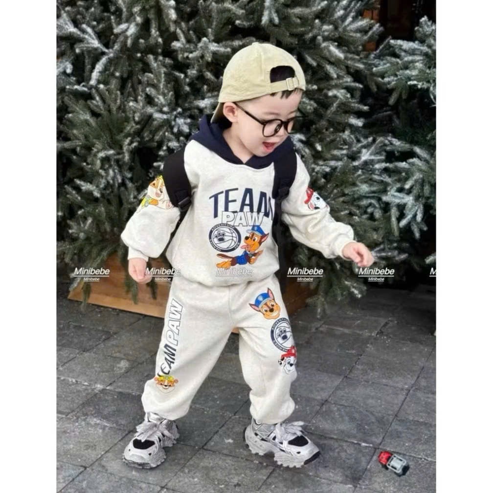 Bt752- Bộ nỉ bông CỨU HỘ full cao cấp ko vỡ - mũ 2 lớp