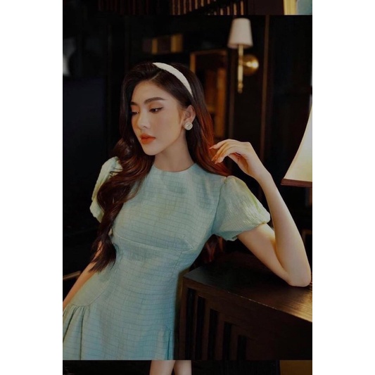 Áo xanh mint cổ nơ SM469 – hongvicfashion