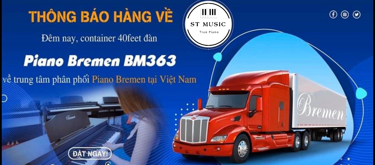 Nhập khẩu Piano Bremen BM363 về Tổng Kho ST Music