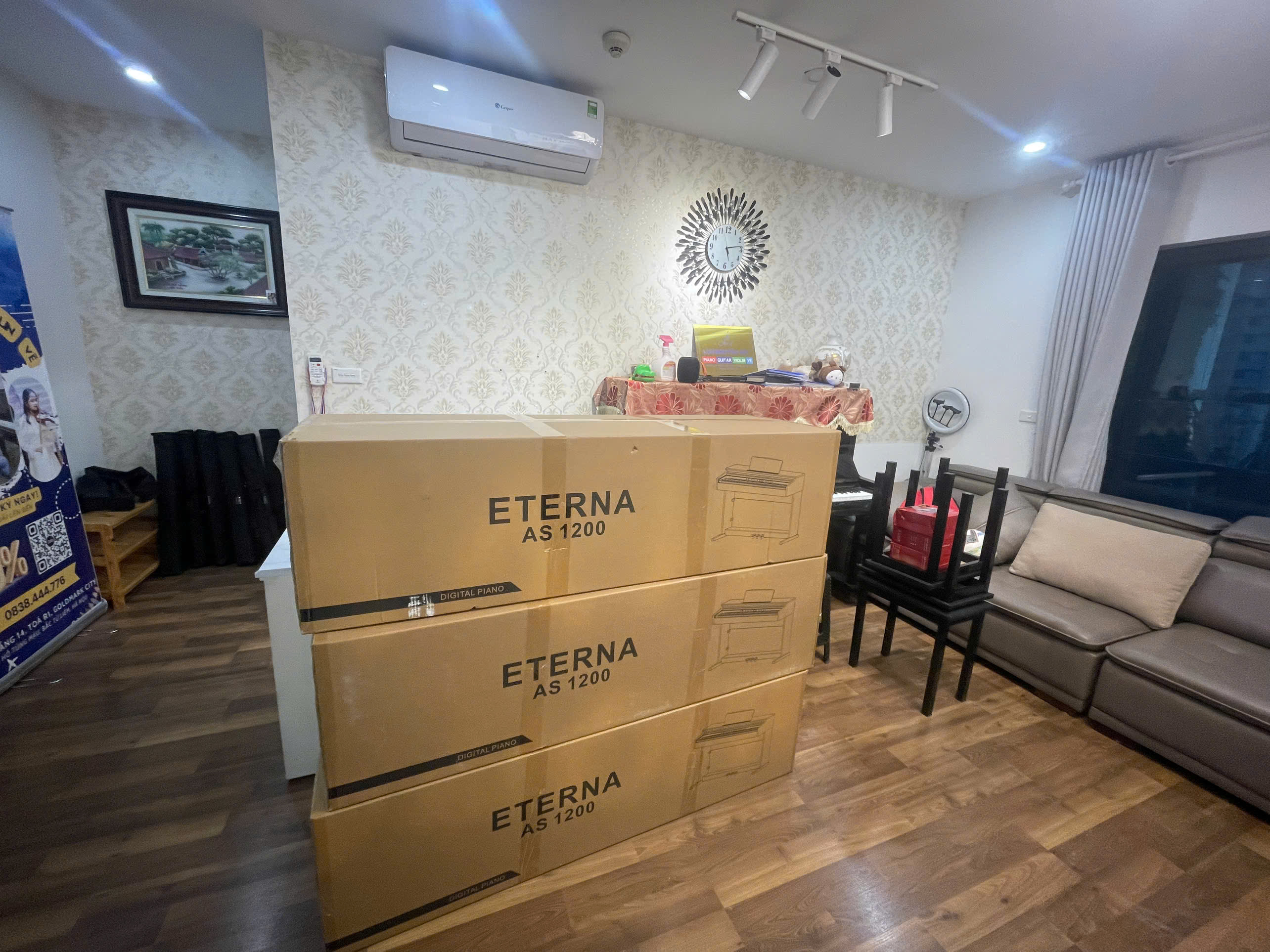 Piano Eterna AS1200 Về Trung Tâm Âm Nhạc Hồ Tùng Mậu – Giá Ưu Đãi, Lắp Trong Ngày!