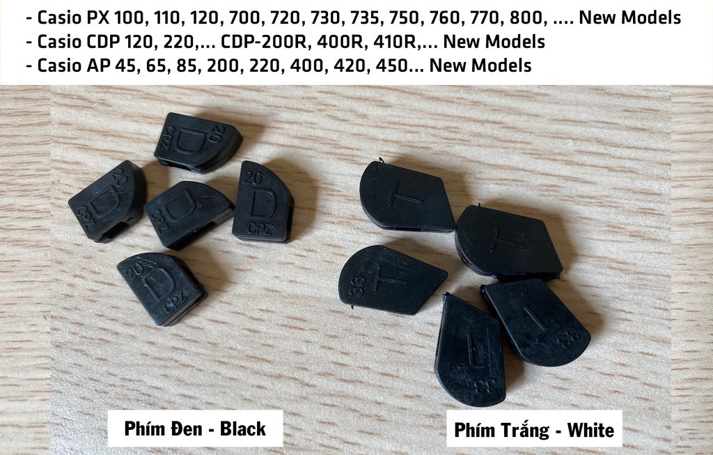 Bộ Cao Su Gót Phím Piano Casio