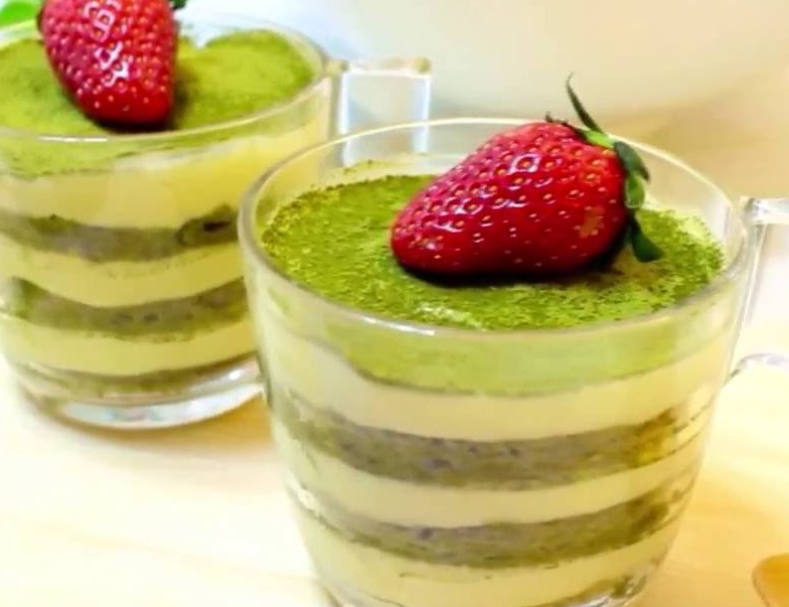 Cách làm bánh Matchamisu thơm mát hương trà xanh