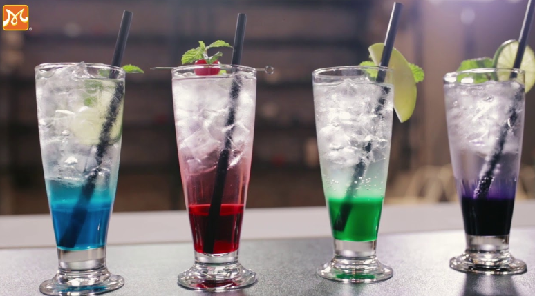 Công thức pha chế soda ý với 3 màu cực hấp dẫn