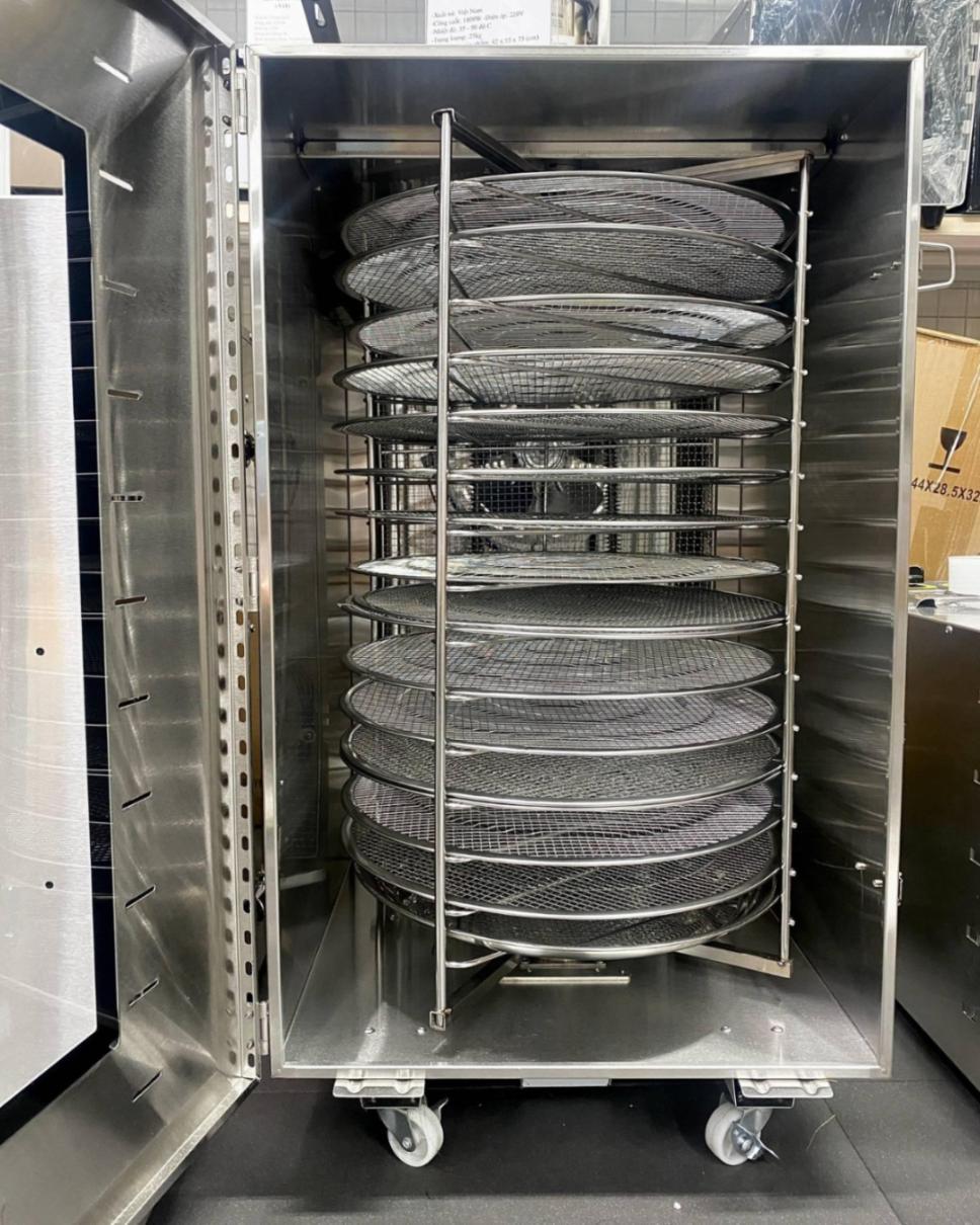 Lò sấy khô thực phẩm cao cấp Dehydrator ST02 40 x 40cm - 16 khay XOAY