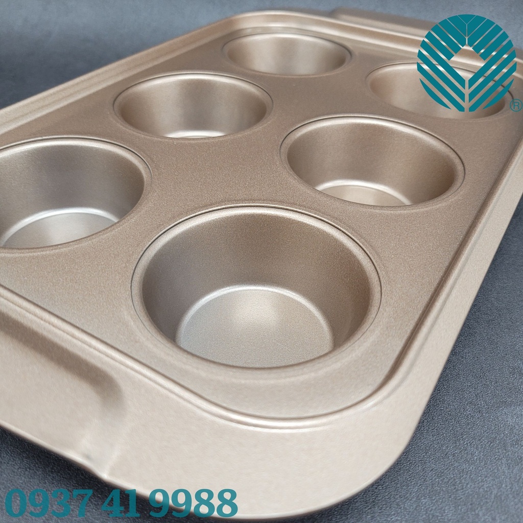 Unibaker - Khuôn nướng 6 bánh cupcake - MB842