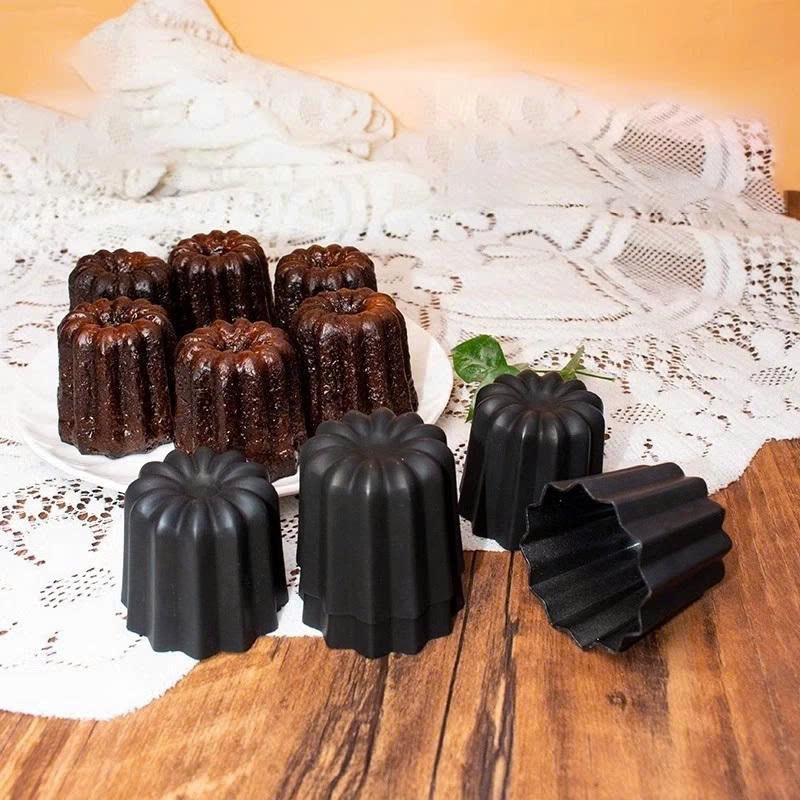 Sanneng SN65055 - Khuôn bánh Canele Mould  55x50mm - Bộ 5 cái