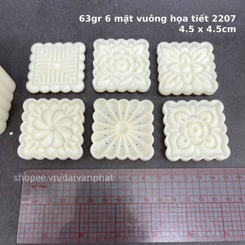 Khuôn nhấn TT lò xo loại dày 100g 4 mặt tròn họa tiết 2209
