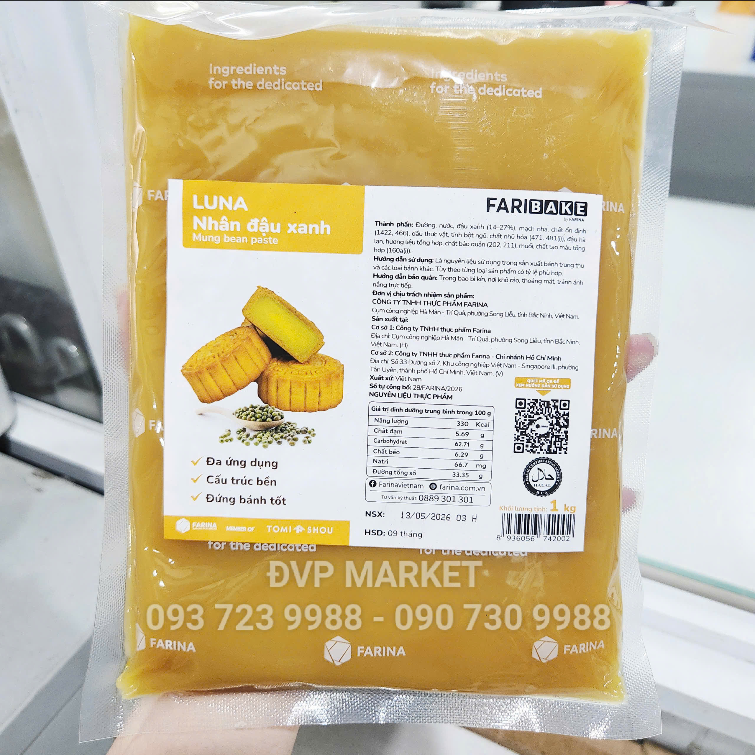 Luna - Nhân đậu xanh 1kg
