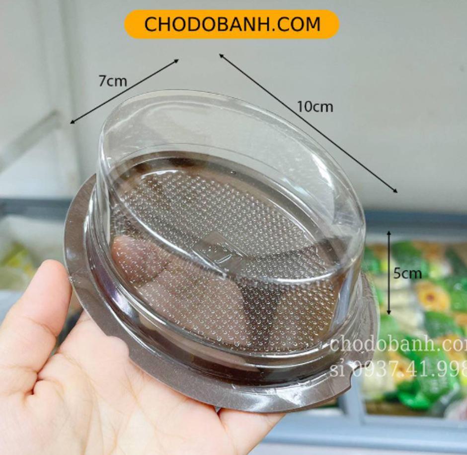 Hộp nhựa đựng bánh hình oval F71 (50c)