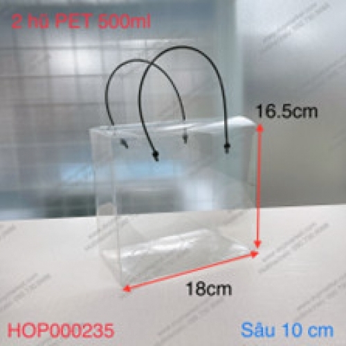 Hộp trong size 18x10x16.5 - Quai đen