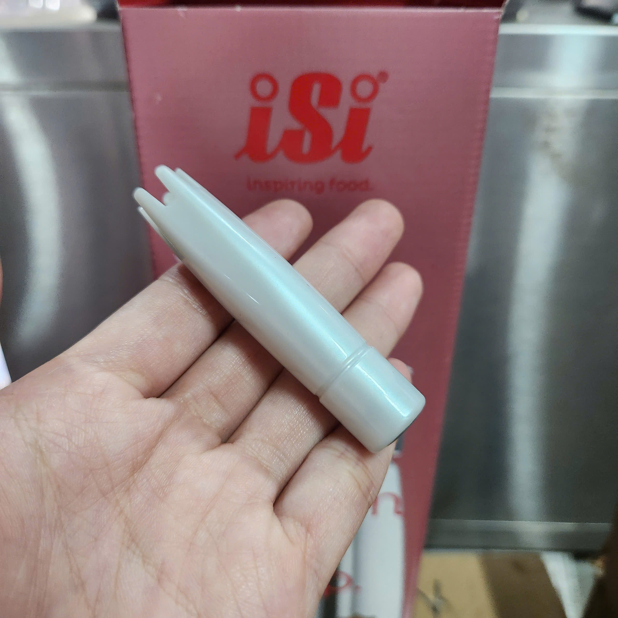 ISI - Bình xịt kem tươi N2O - Đầu bắt bông kem - Thẳng