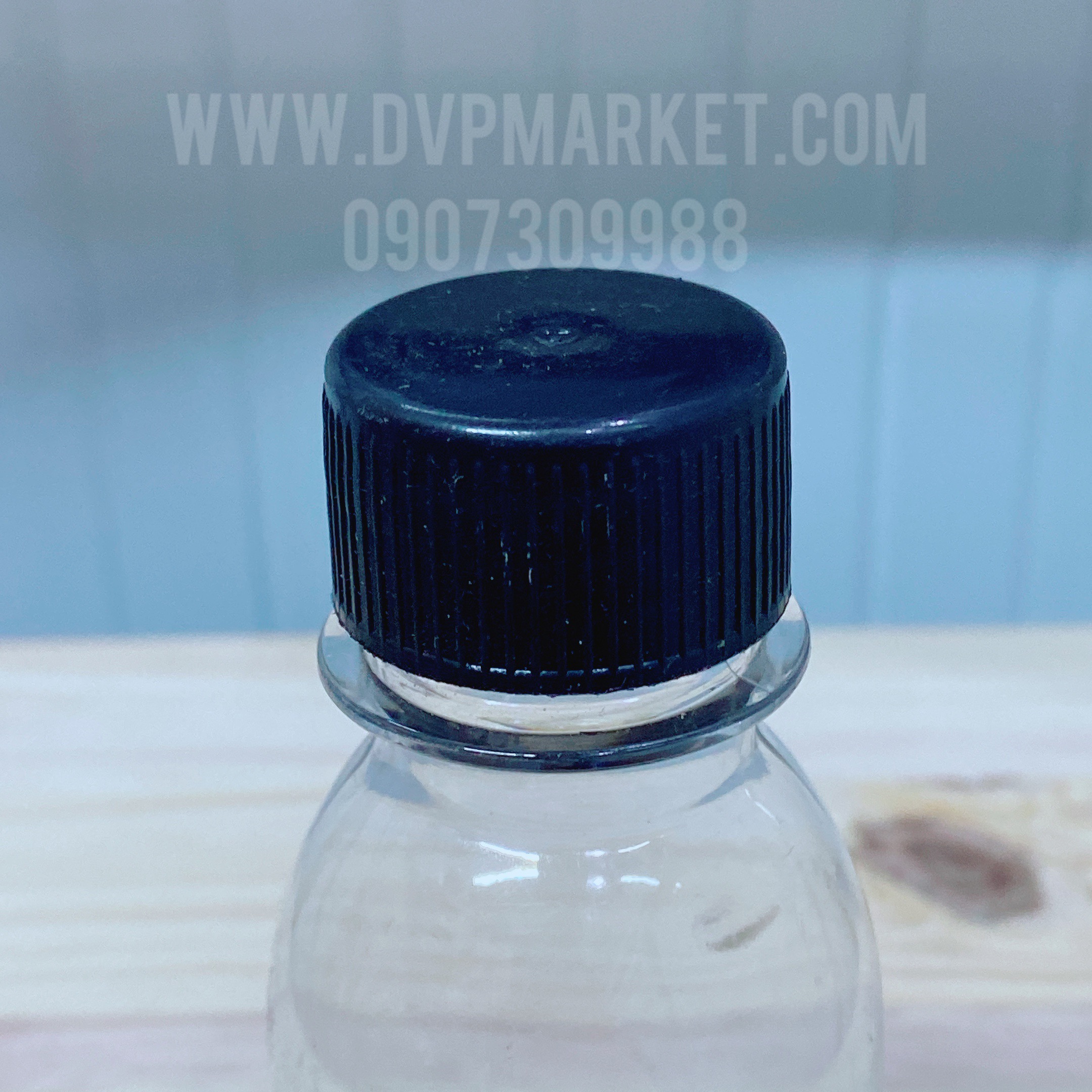 Chai nhựa cổ ngang 500ml cao cấp - Nhựa HDPE - Nắp đen 28mm