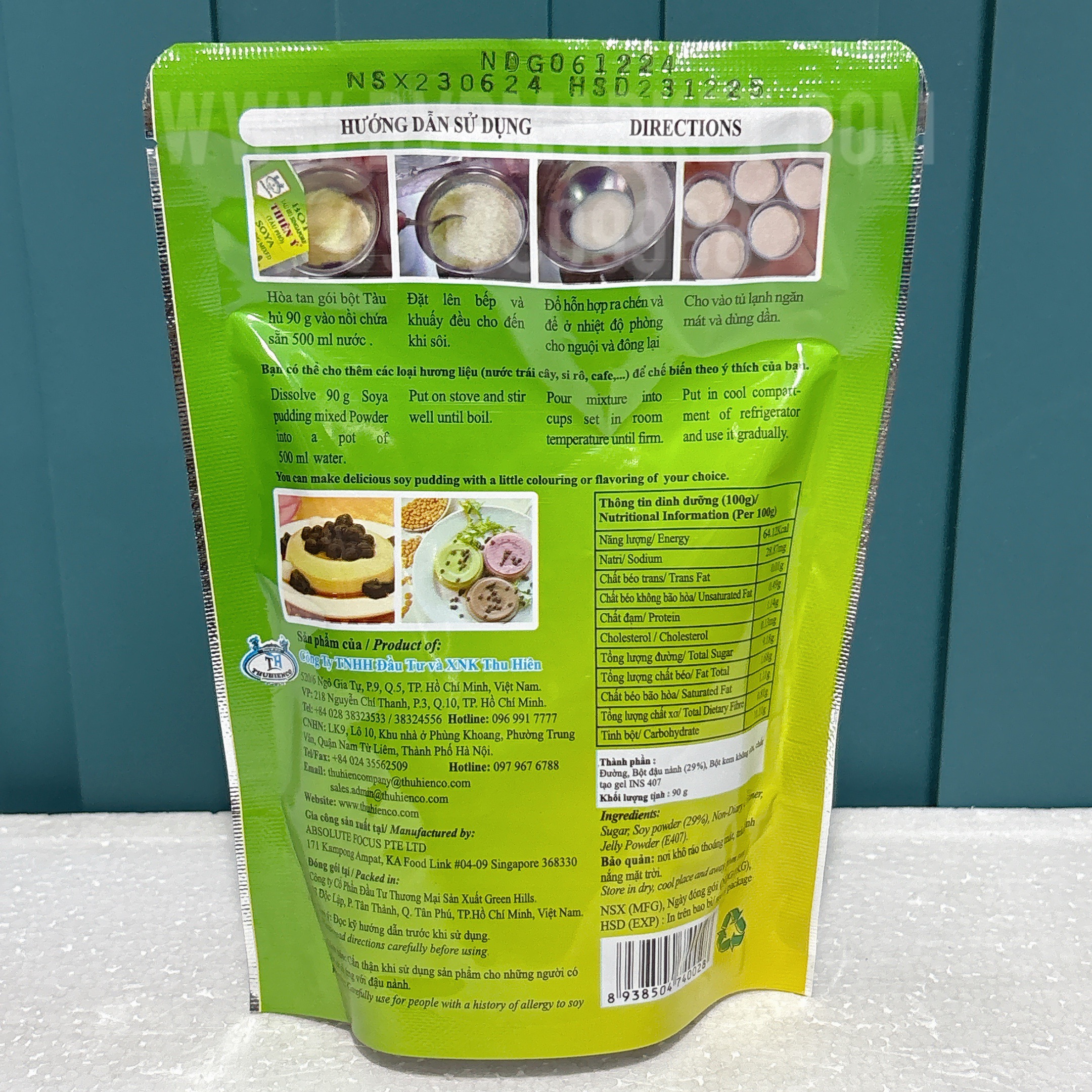 Bột tàu hũ Thiên Ý Singapore 90g