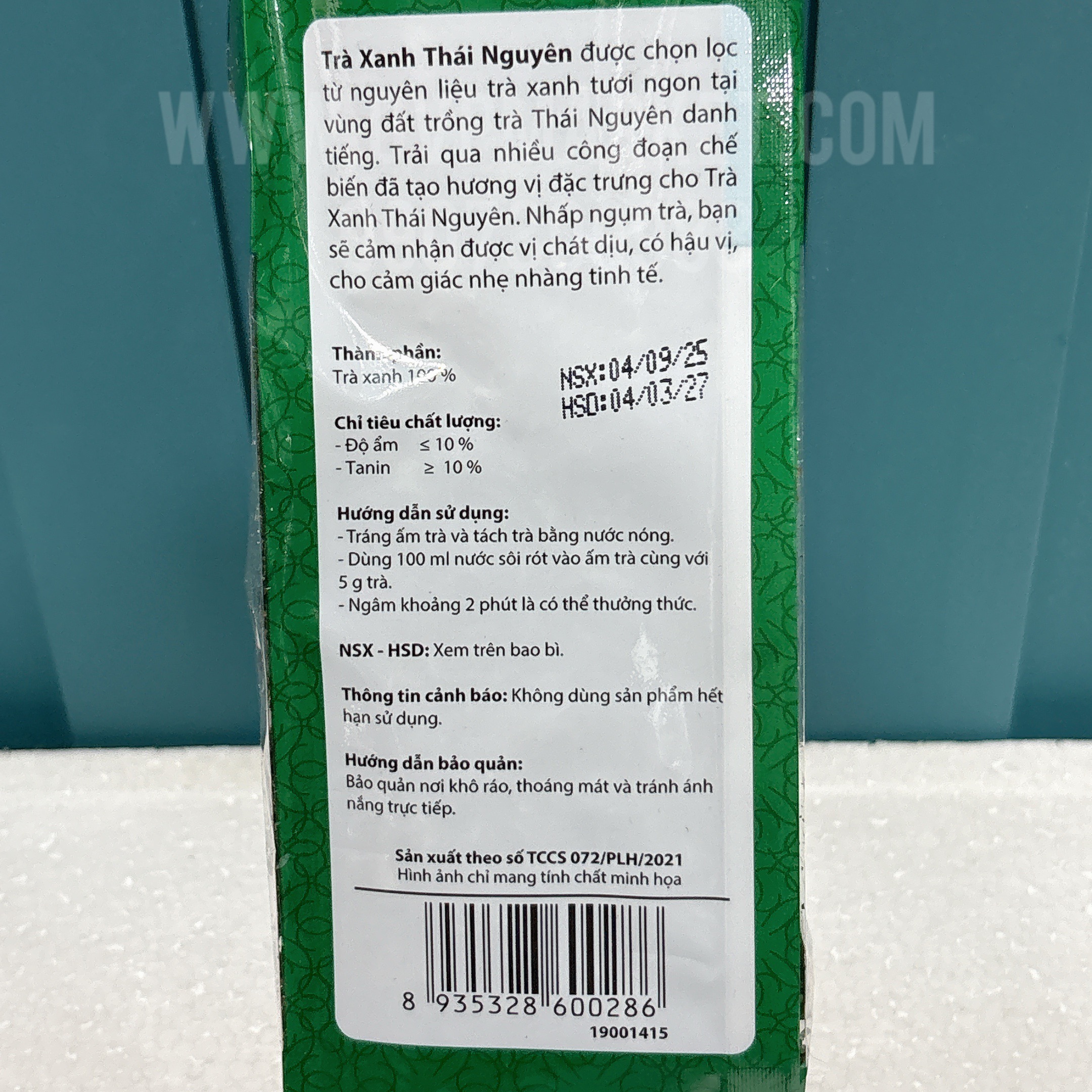 Trà xanh Thái Nguyên Phúc Long 100g