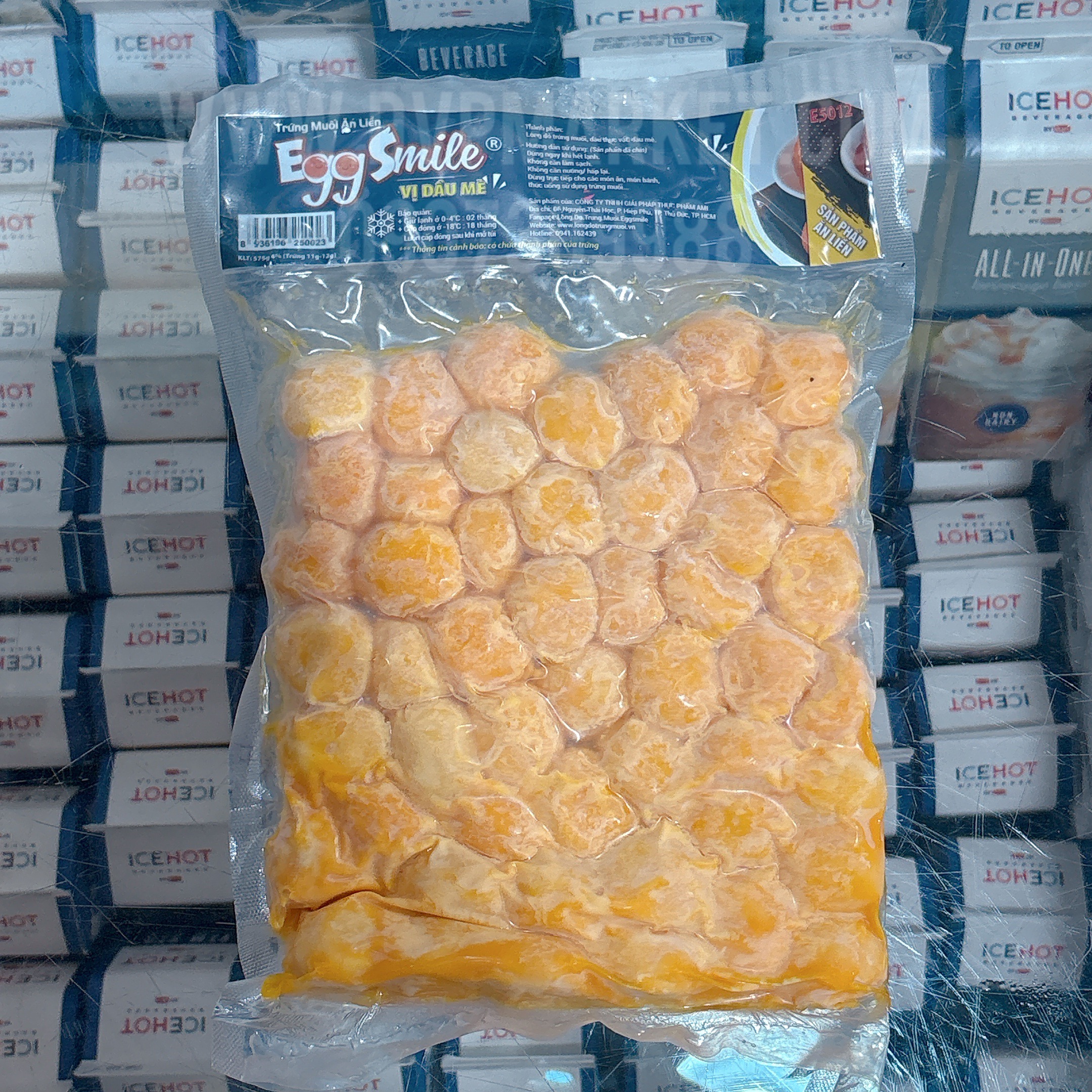 Egg Smile - Trứng muối chín vị dầu mè 12g (Vĩ 50 trứng)