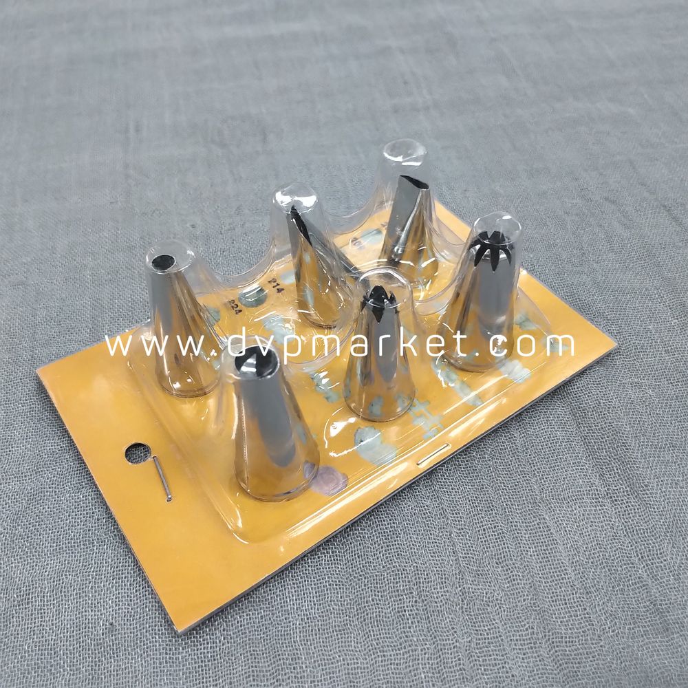 Bộ 6 đuôi bắt bông kem