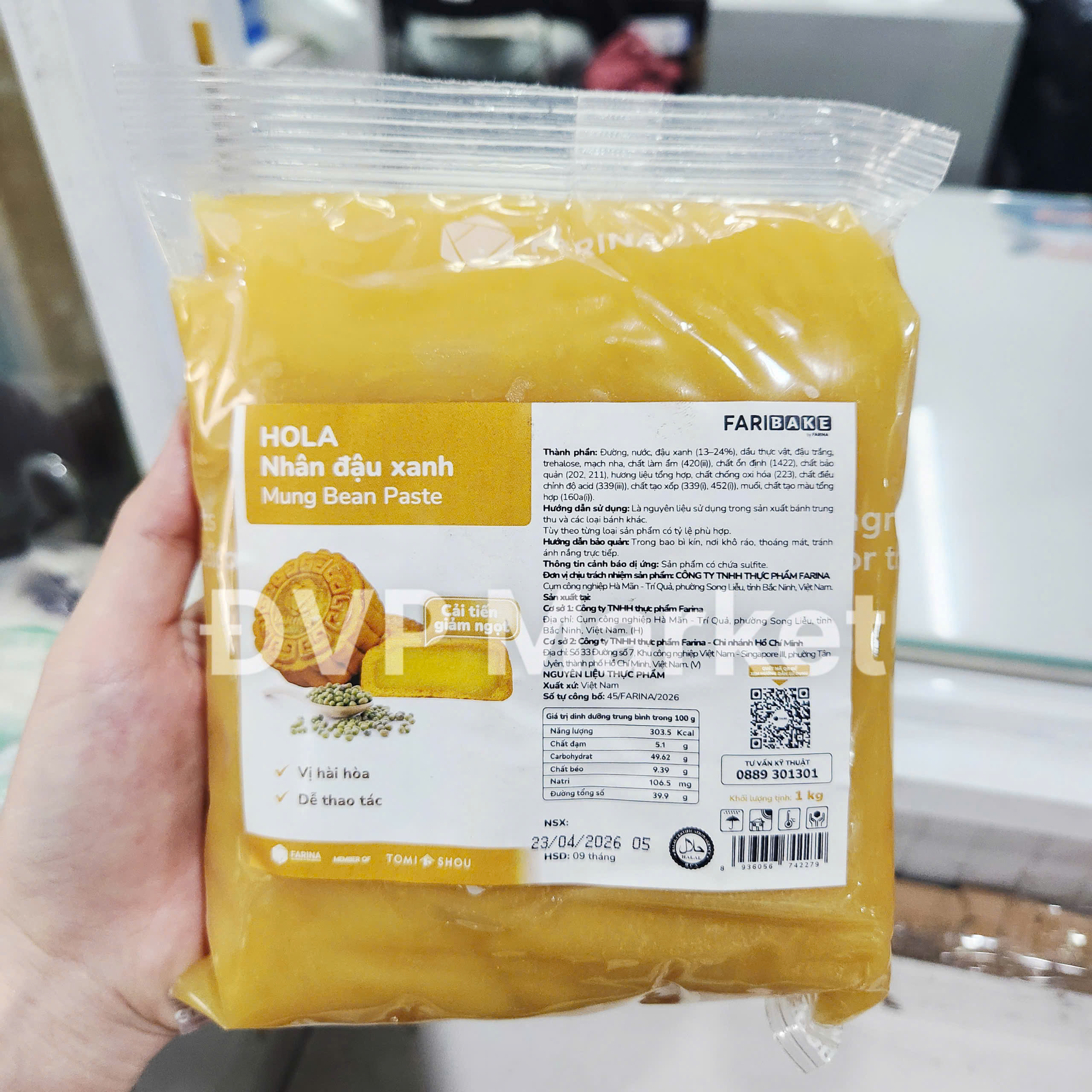 Hola - Nhân đậu xanh 1kg