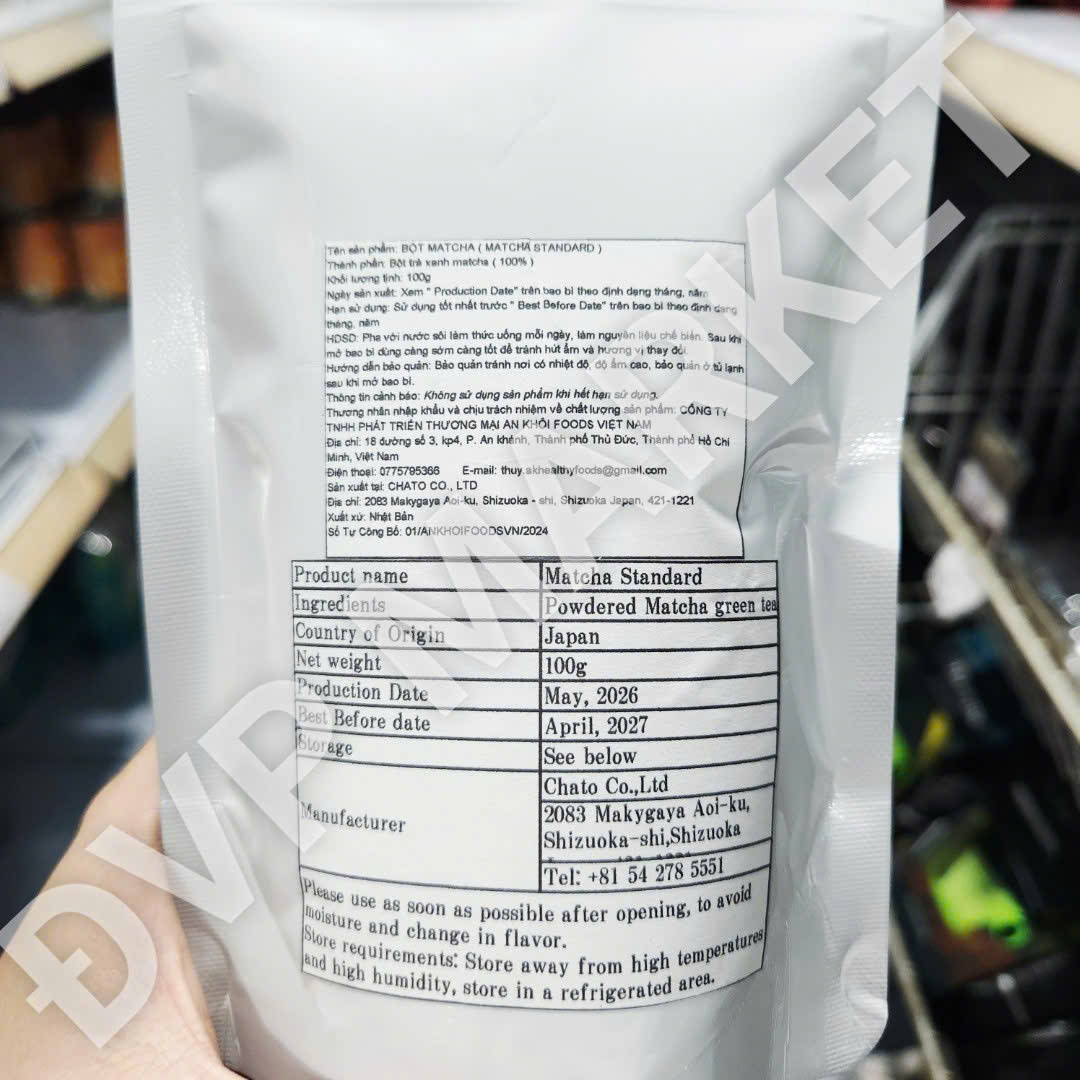 Shizuoka – Matcha Nhật Standard 100g