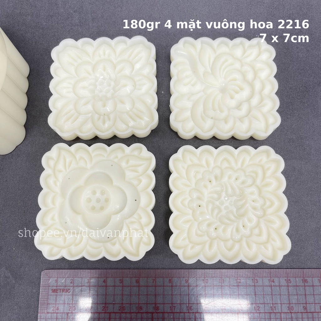 Khuôn nhấn TT lò xo loại dày 100g 4 mặt tròn họa tiết 2209