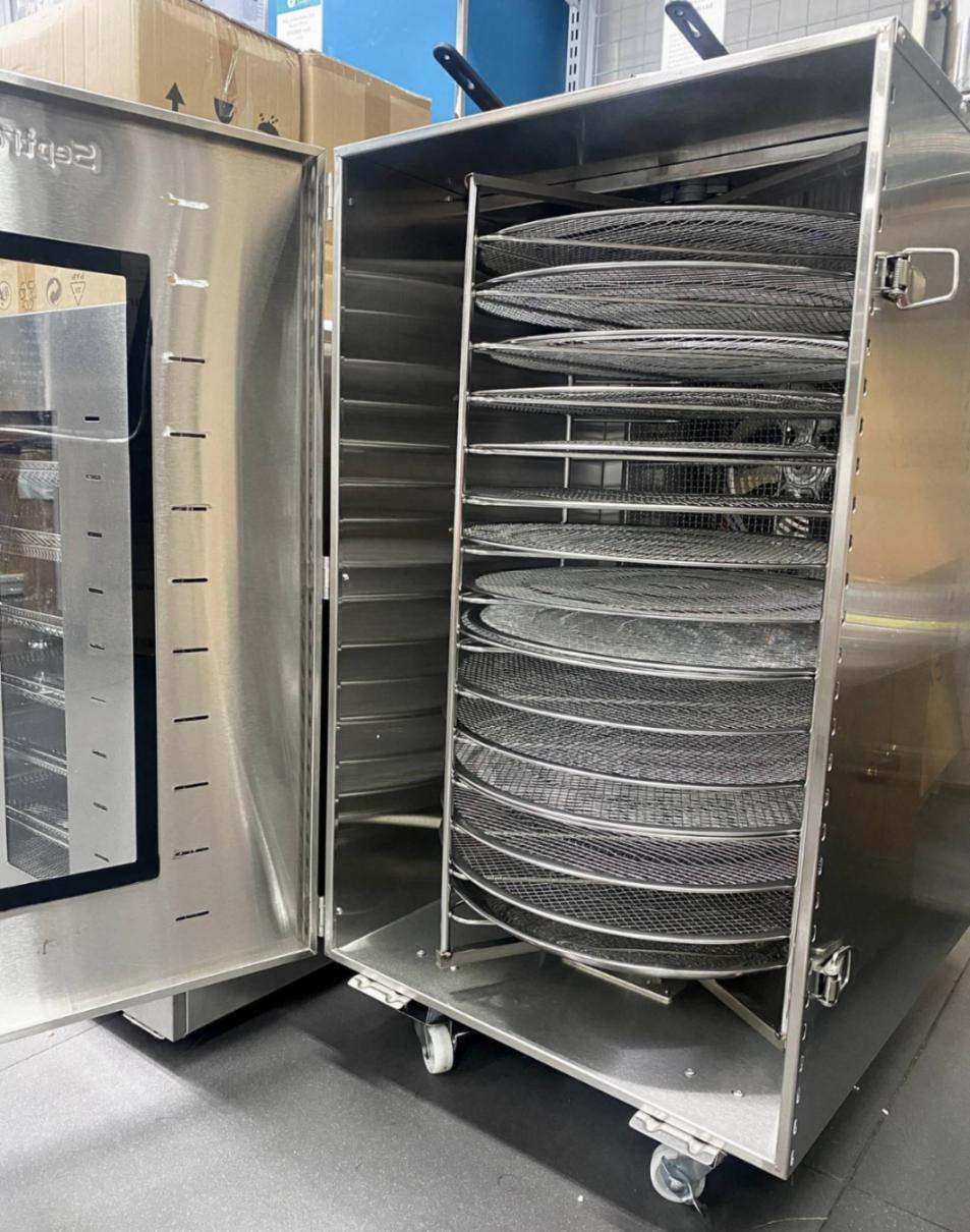 Lò sấy khô thực phẩm cao cấp Dehydrator ST02 40 x 40cm - 16 khay XOAY