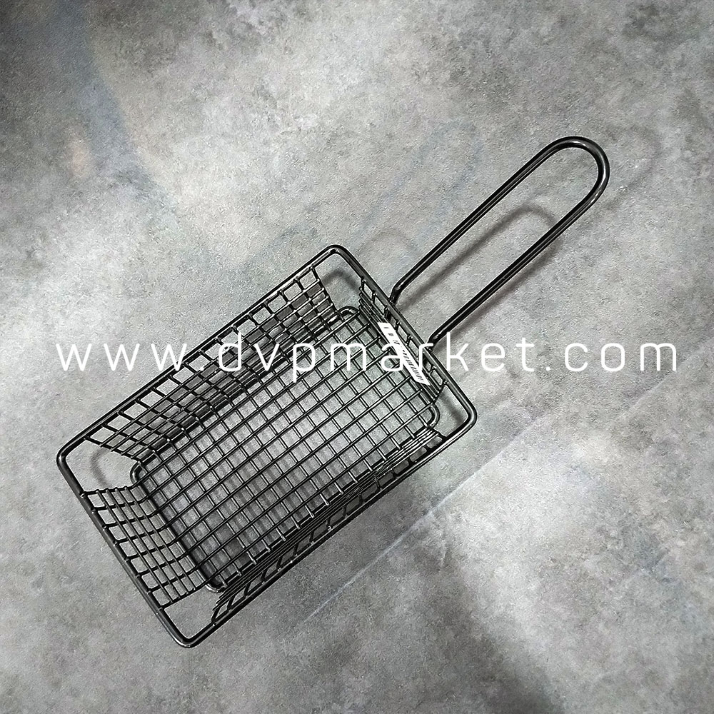 Giỏ đựng đồ chiên chữ nhật tay cầm