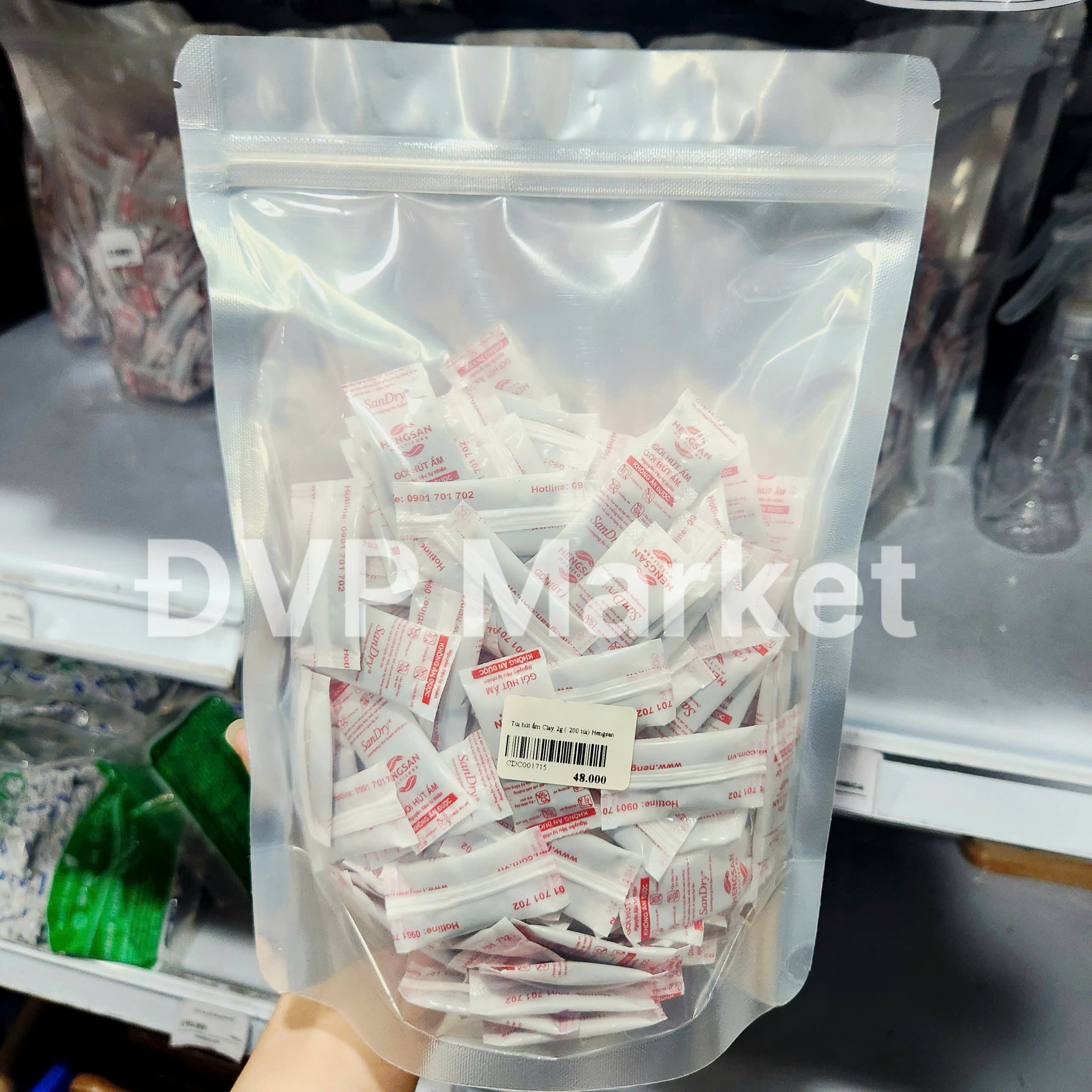 Túi hút ẩm Clay 2g ( 200 túi) Hengsan