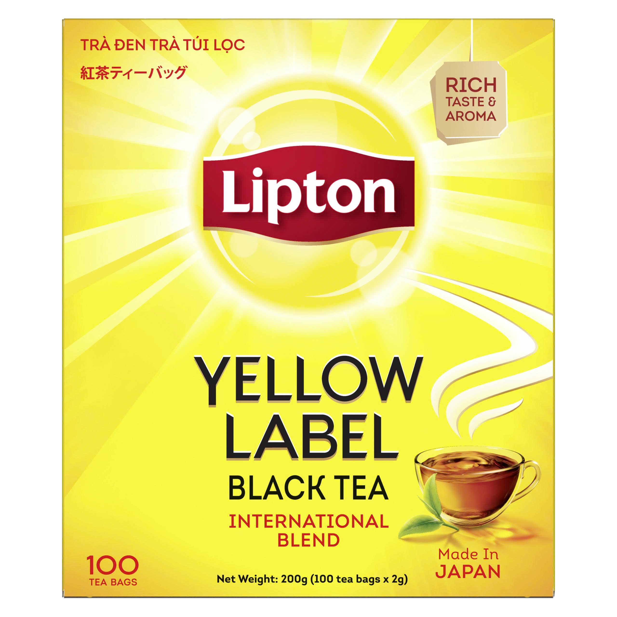 Trà Lipton Nhãn Vàng Không Bao Giấy (100 x 2g)