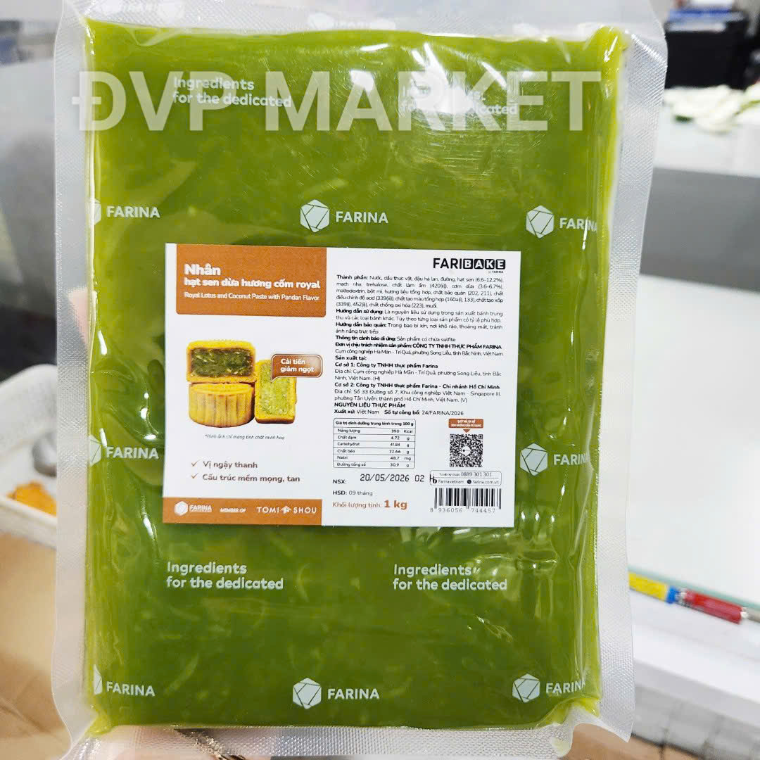 Royal - Nhân hạt sen dừa hương cốm 1kg