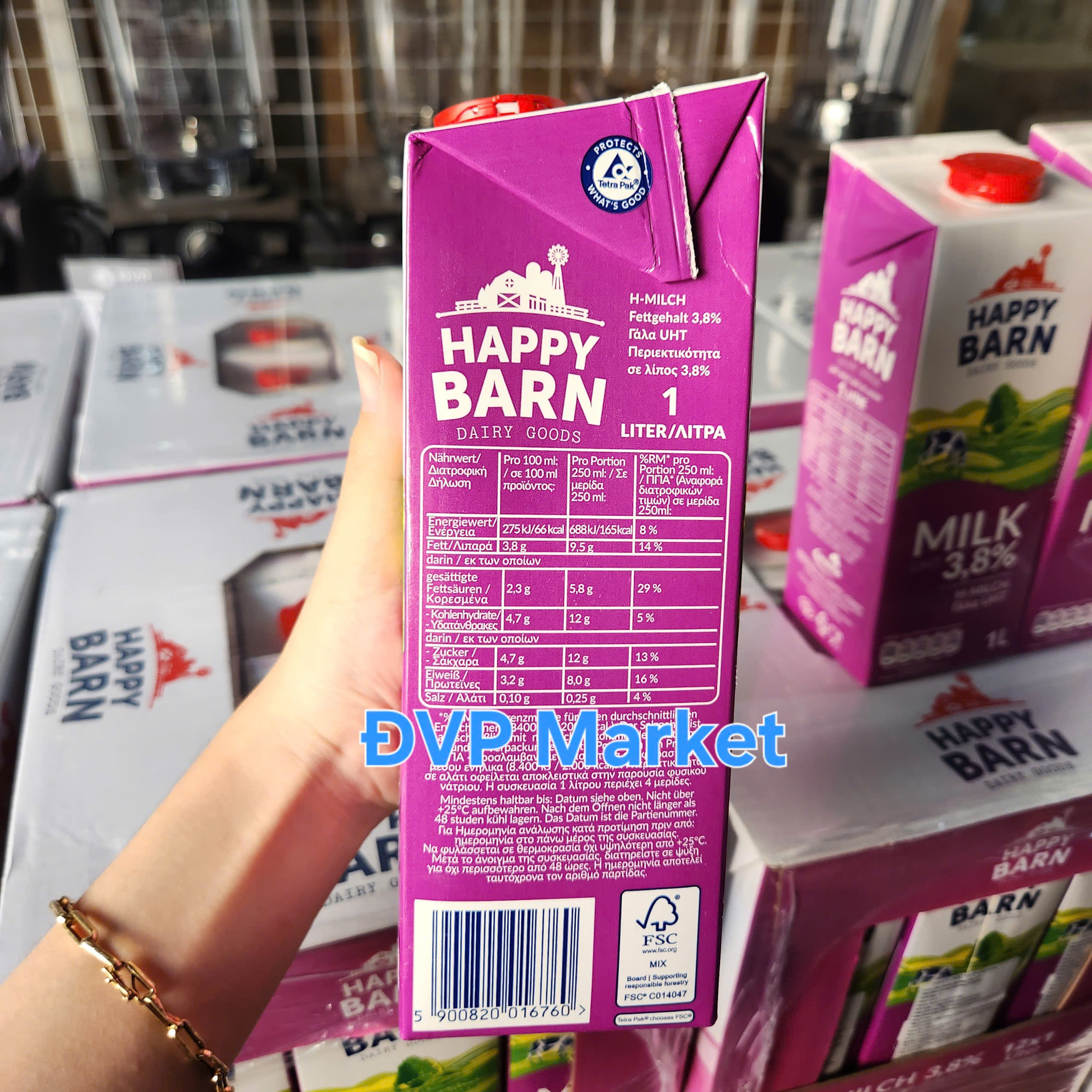 Sữa tươi nguyên kem Happy Barn 3.8% 1L