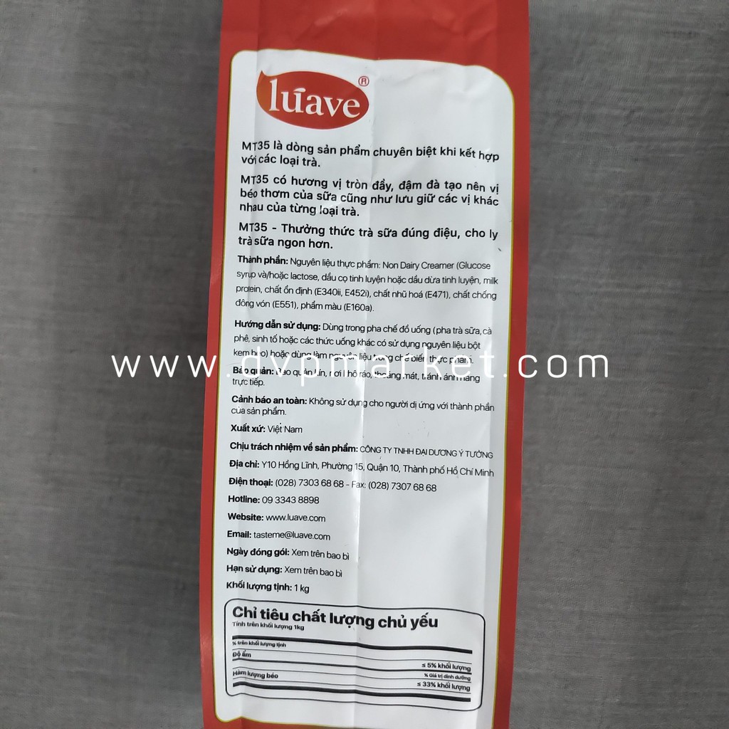 Bột sữa Luave MT35 1kg