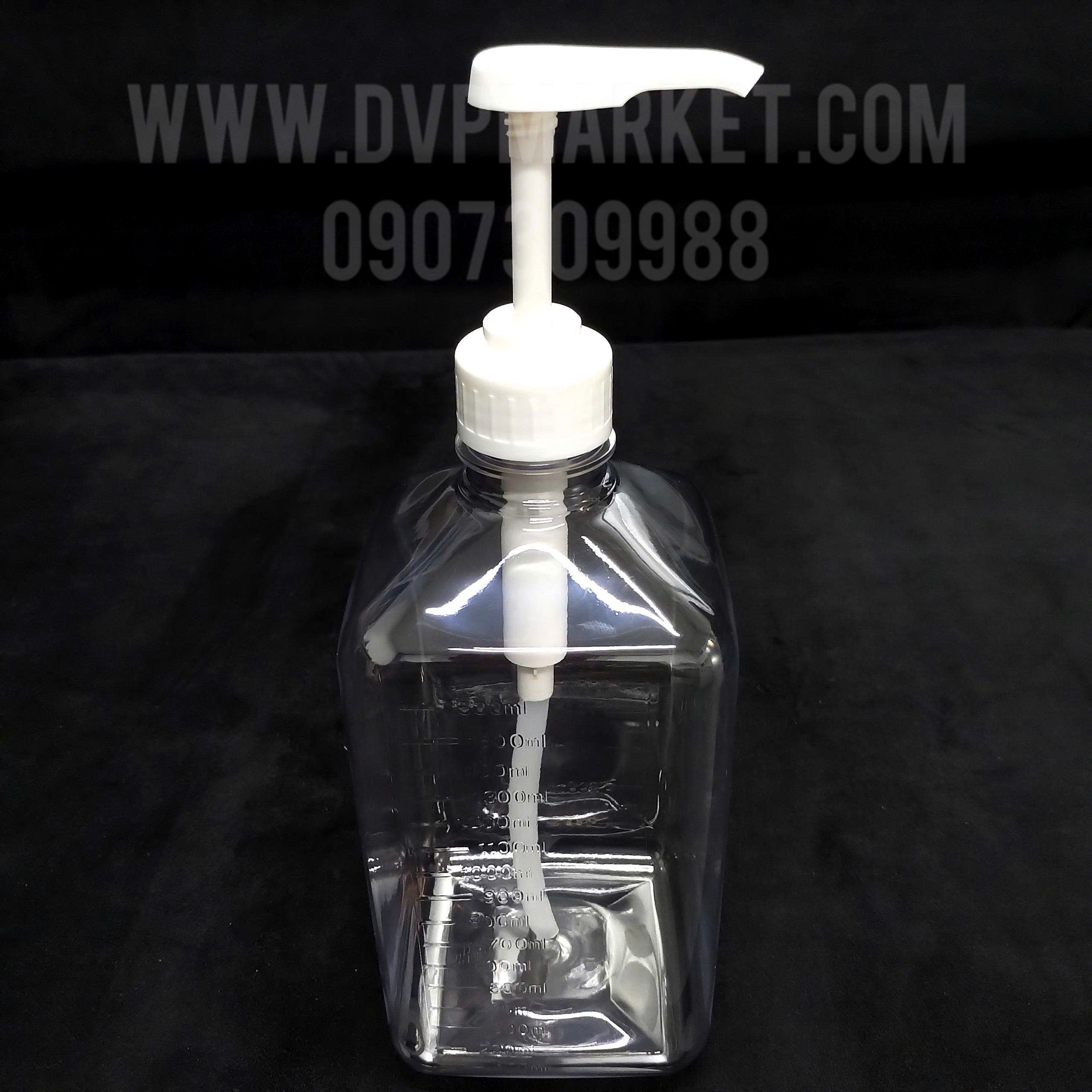 Bình bơm đường nhựa 1600ml (10cc)