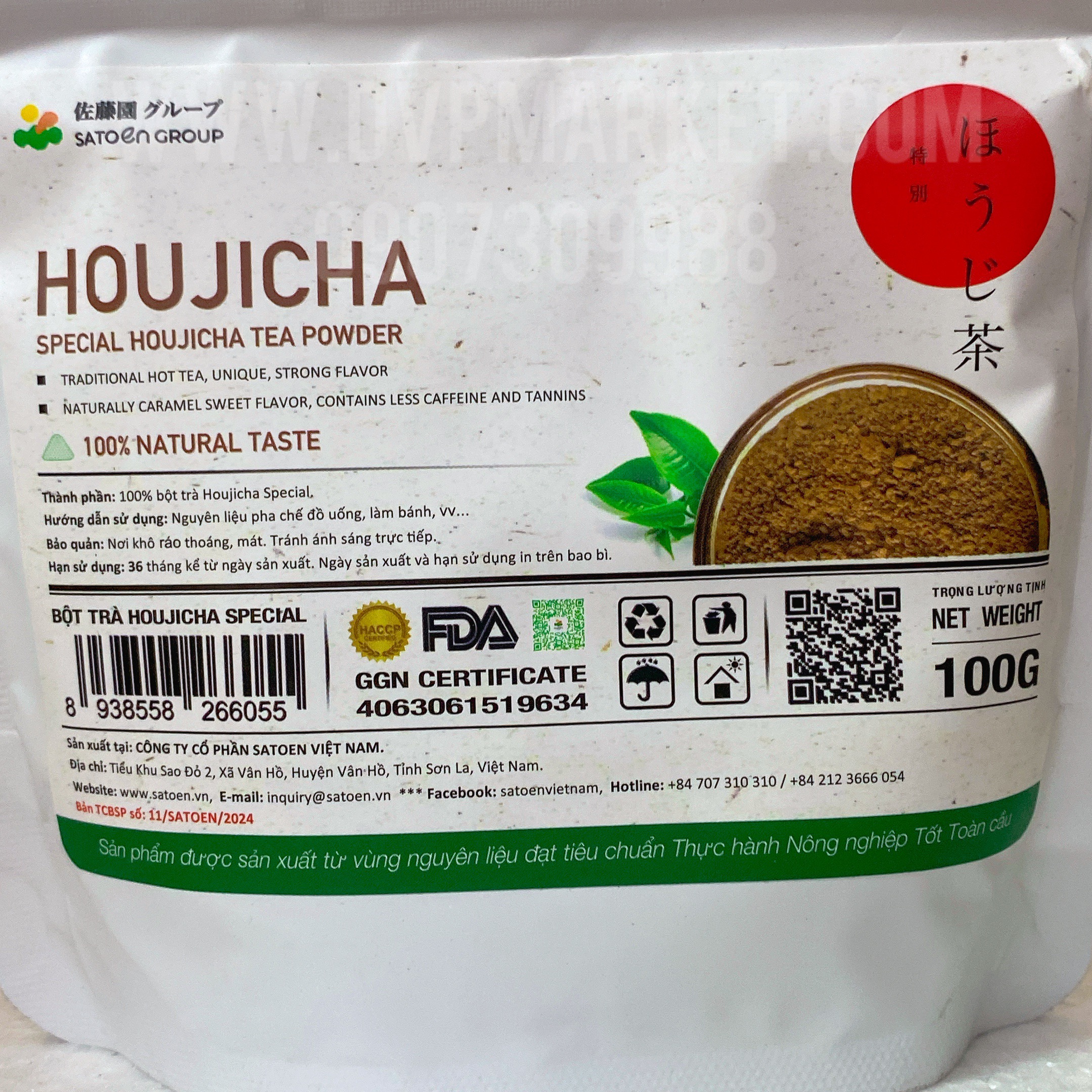 Satoen - Houjicha Nhật Special 100g