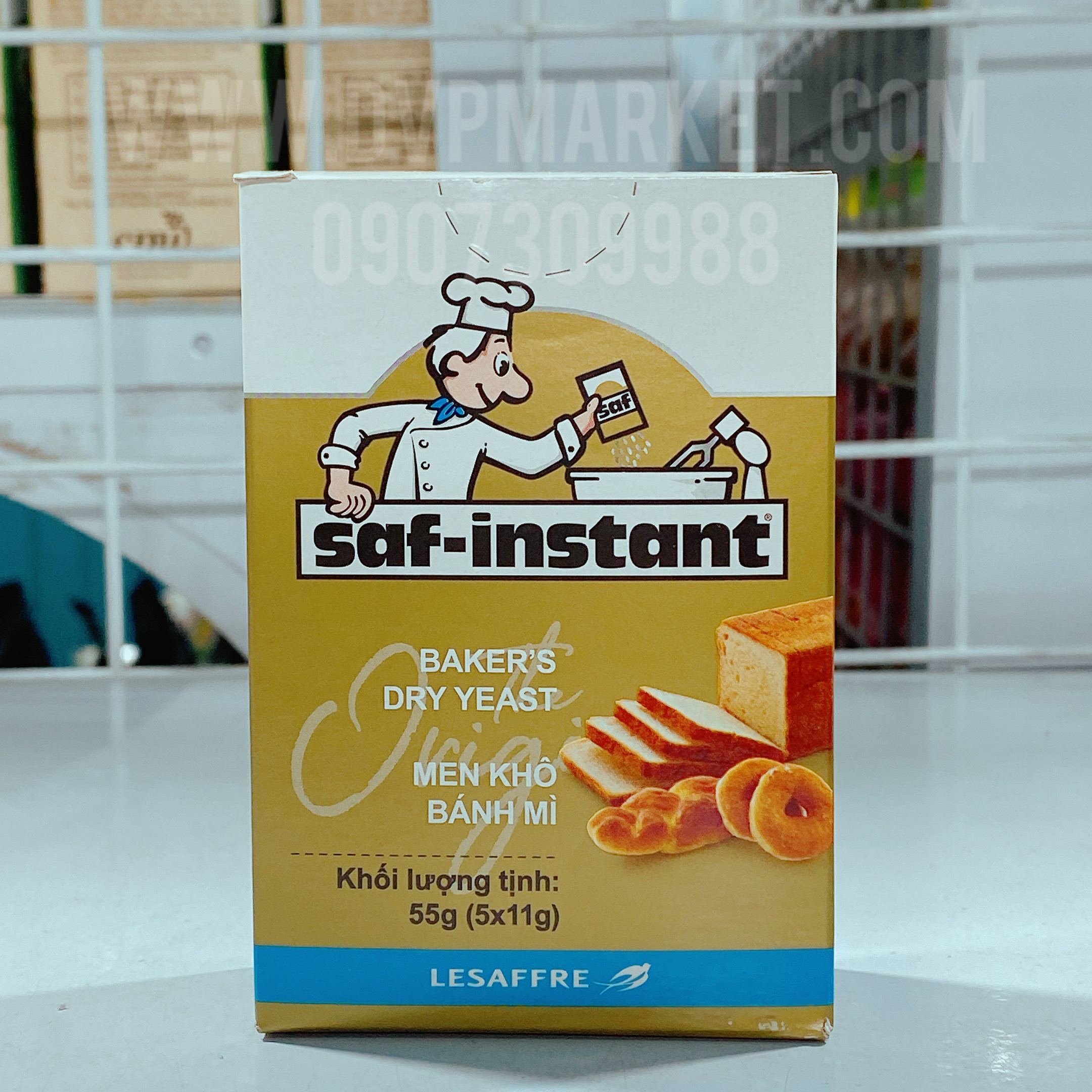 Men khô Saf Instant Nhãn vàng 11g