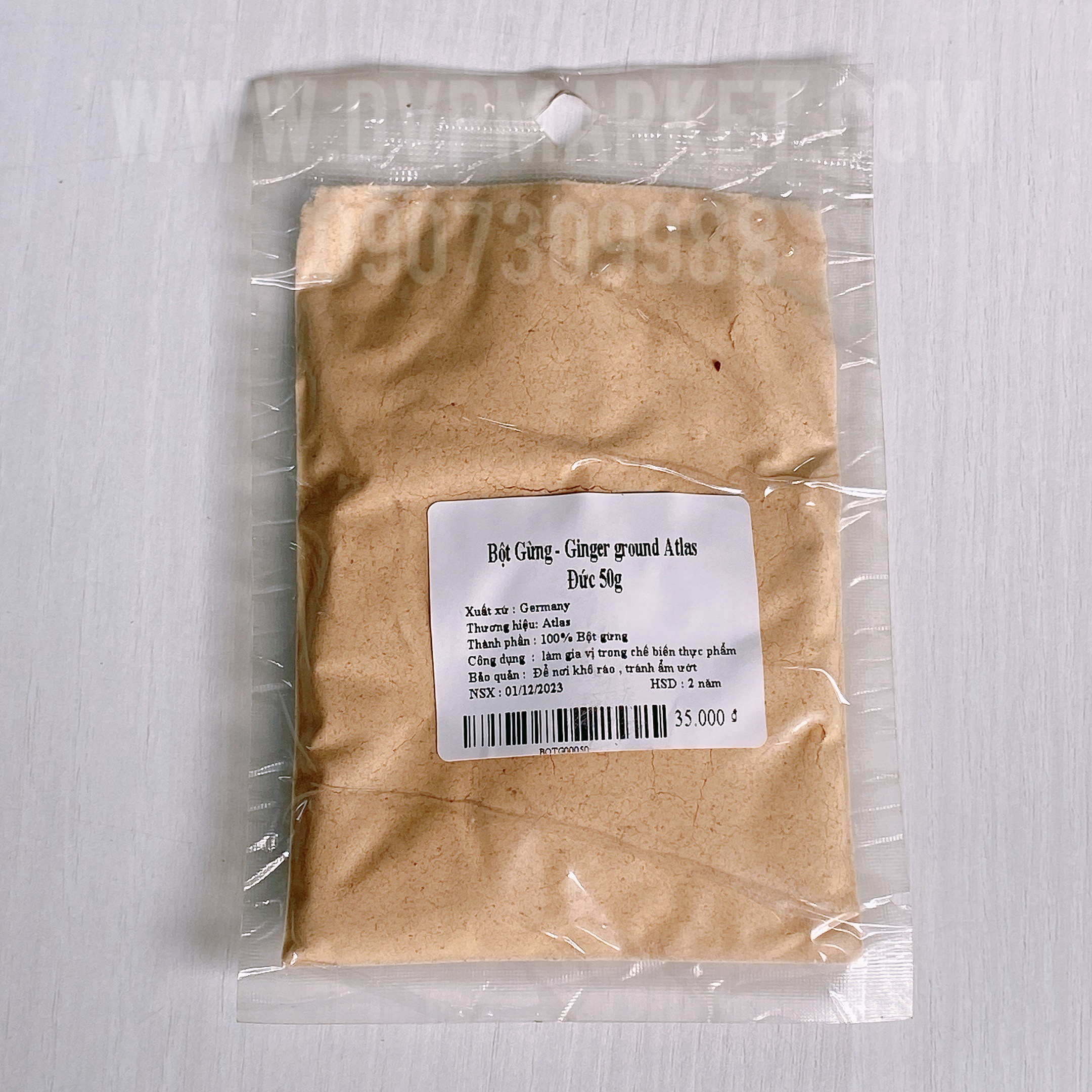 Bột Gừng - Ginger ground Atlas Đức 50g